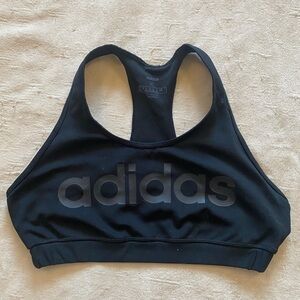 Adidas Black Sports Bra with Racerback Design
